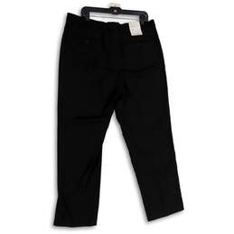NWT Mens Black Flat Front Slash Pocket Straight Leg Dress Pants Size 36x30 alternative image