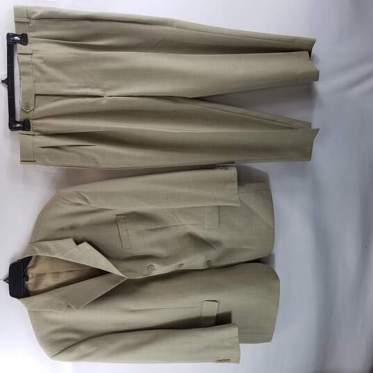 Zagato Men Brown 2PC Suit 44R/38R image number 1