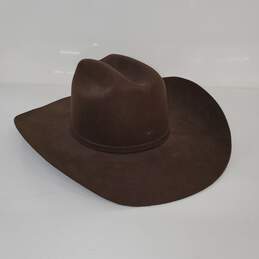 Ariat Brown Wool Western Hat Size 7.5
