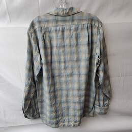 Pendleton Gray Blue Long Sleeve Button Down Plaid Shirt Size M alternative image