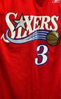 Reebok Men's Red #3 Iverson Sixers Jersey- M image number 4
