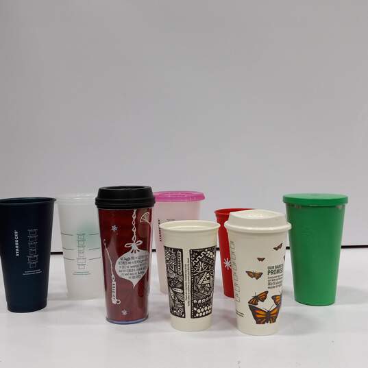 Starbucks 8 Assorted Travel Mugs image number 2