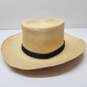 L.L Bean Black Band Beige Straw Hat Size M image number 4