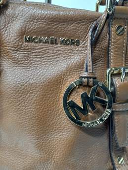Michael Kors Tan Leather Bedford Satchel alternative image
