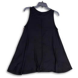 NWT Womens Black Sleeveless Round Neck Knee Length A-Line Dress Size Small alternative image