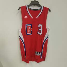 Adidas Mens Red Los Angeles Clippers Chris Paul #3 NBA Jersey Size Small