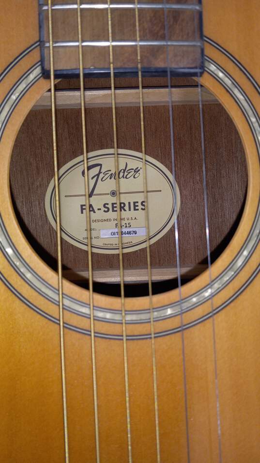 Fender FA-15 Acoustic Guitar w/ Strap image number 5
