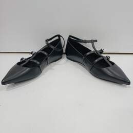 Michael Kors Martha Women's Black Leather Flats Size 8 alternative image