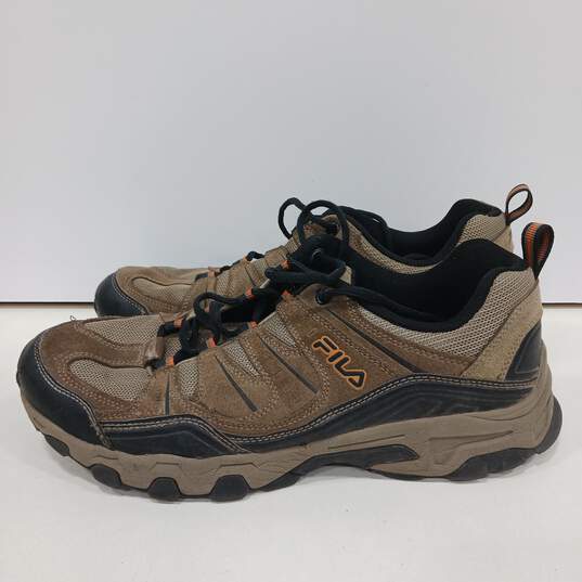 Mens Midland 1QM00014-241 Brown Lace Up Low Top Round Toe Hiking Shoes Size 10.5 image number 2