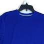 NWT Nike Mens Blue Pinstripe Short Sleeve Crew Neck Dri-Fit Pullover T-Shirt M image number 3