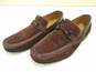 Donald Pliner Leather Upper Burgundy Men's Loafers US 11 image number 1