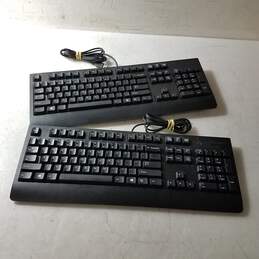Lot of Two Lenovo USB PC Keyboards