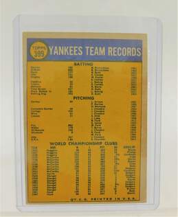 1970 New York Yankees Topps Team Checklist alternative image
