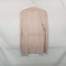 White House Black Market Light Pink Shimmer Knit Cardigan WM Size XS NWT alternative image