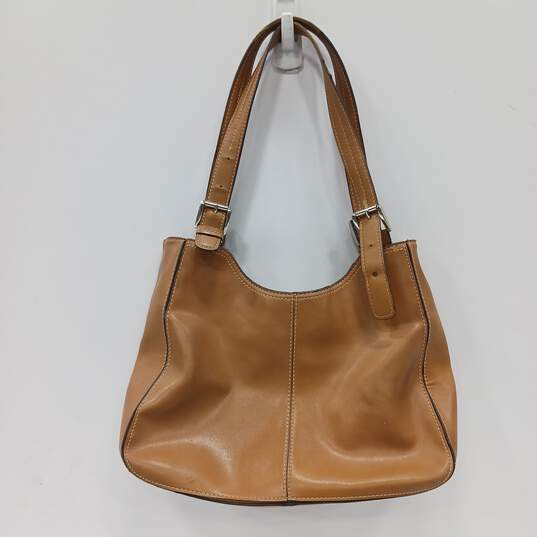 Nine West Brown Leather Shoulder Bag image number 2