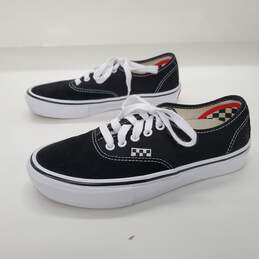 Vans Men's Black Canvas Low Sneakers Size 6.5