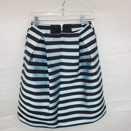 Wm Topshop Sky Blue Striped Skirt Sz Approx. 24x23 In.