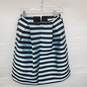 Wm Topshop Sky Blue Striped Skirt Sz Approx. 24x23 In. image number 1