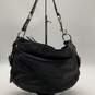 Coach Womens Black Leather Inner Pocket Adjustable Strap Shoulder Bag Purse image number 2