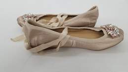 Badgley Mischka Women's Pink Leather Ballet Flats Size 7 alternative image