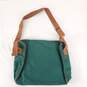 Ralph Lauren Green/Brown Leather Trim Travel Bag image number 3