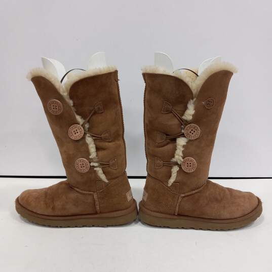Women's Chestnut Suede Bailey Button Boots Size 7 image number 2