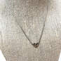 Designer Pandora S925 ALE Sterling Silver Heart Shape Mini Pendant Necklace image number 1