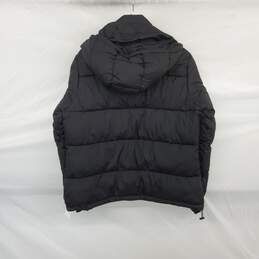Steve Madden Black Hooded Full Zip Puffer Jacket WM Size L NWT alternative image