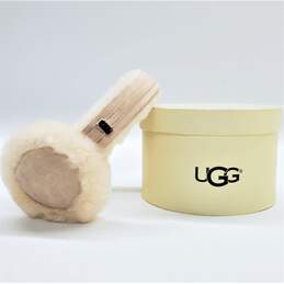 UGG Wired Classic Sheepskin Earmuffs Headphones IOB Sand Color - Powers On No Cord Included