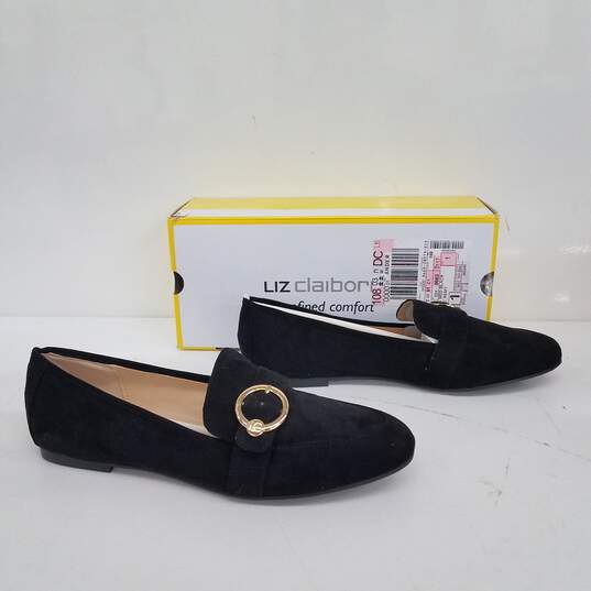 Liz Claiborne Remy Black Slip-On Shoes IOB Size 10M image number 2