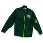 Womens Green Long Sleeve Green Bay Packers Pockets Full-Zip Hoodie Size S image number 1