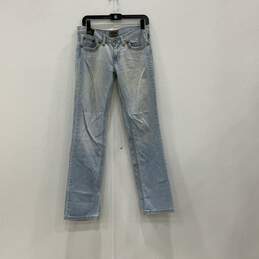 Versace Jeans Couture Womens Light Blue Denim Straight Leg Jeans Size 29/33
