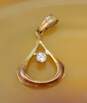 14K Yellow Gold Diamond Accent Pendant 0.9g image number 1