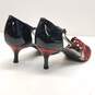 Paoul 601 Patent Leather Lace Open Toe Sandal Black/Red 7.5 image number 4