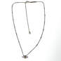 Designer Kendra Scott Silver-Tone Link Chain Lobster Clasp Charm Necklace image number 2
