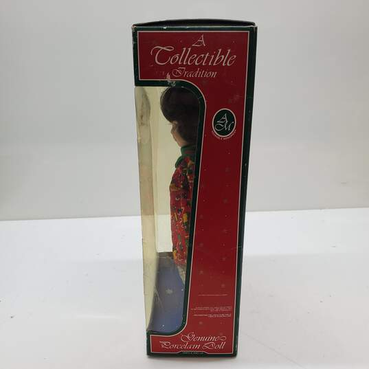 Holiday Memories Young Friends Collection Genuine Porcelain Doll image number 2
