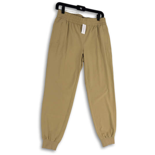NWT Womens Tan Elastic Waist Pockets Pull-On Activewear Jogger Pants Sz XS image number 1