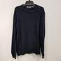 Mens Blue Cotton Knitted Long Sleeve Crew Neck Pullover Sweater Size XXL image number 2
