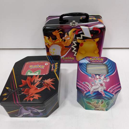 Pokemon Cards in 3  Metal Boxes image number 6
