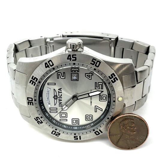 Designer Invicta 5249 Tritnite Silver-Tone Analog Quartz Wristwatch image number 1