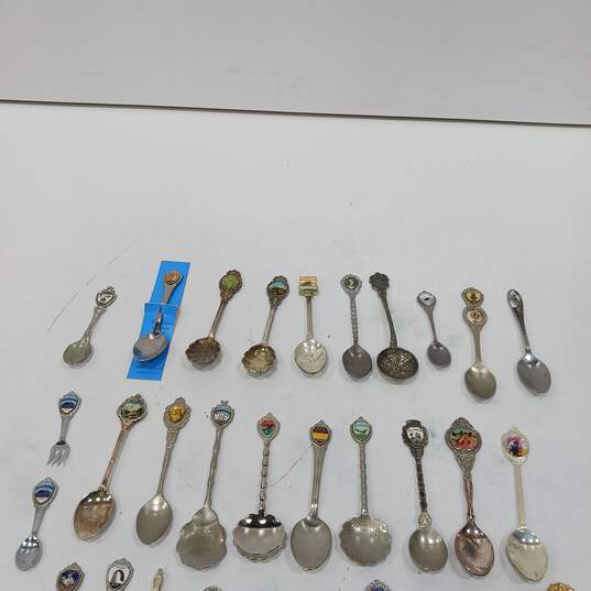 Collectible Souvenir Mini Spoons Assorted 61pc Lot image number 4