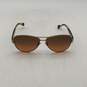 Coach Womens Brown Full Rim UV Protection Aviator Sunglasses with Case image number 2