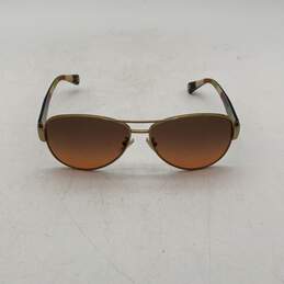 Coach Womens Brown Full Rim UV Protection Aviator Sunglasses with Case alternative image