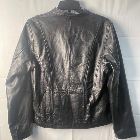 Jessica London Women's Black Leather Jacket Size 14W image number 1