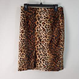 I.N.C Women Cheetah Print Skirt 8 NWT alternative image