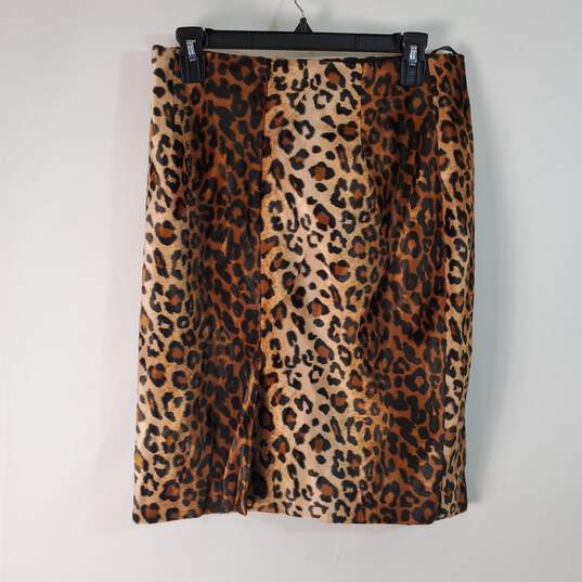 I.N.C Women Cheetah Print Skirt 8 NWT image number 2