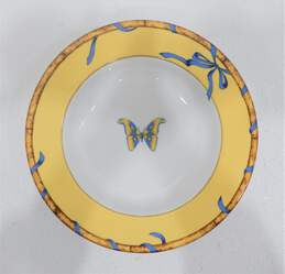 Butterfly Bamboo Set By Lynn Chase 9 Inch Large Rim Soup Bowl