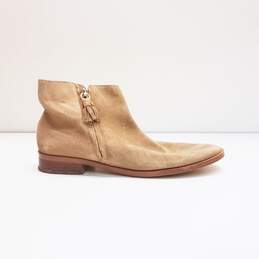 Kate Spade Suede Ankle Boots Beige Sz 7.5B