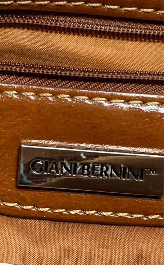 Giani Bernini Leather Double Pocket Crossbody Brown image number 4