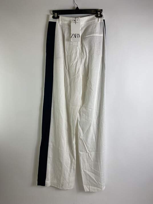 ZARA Women White Dress Pants XS image number 2